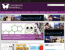 Tablet Screenshot of concienciafemenina.com